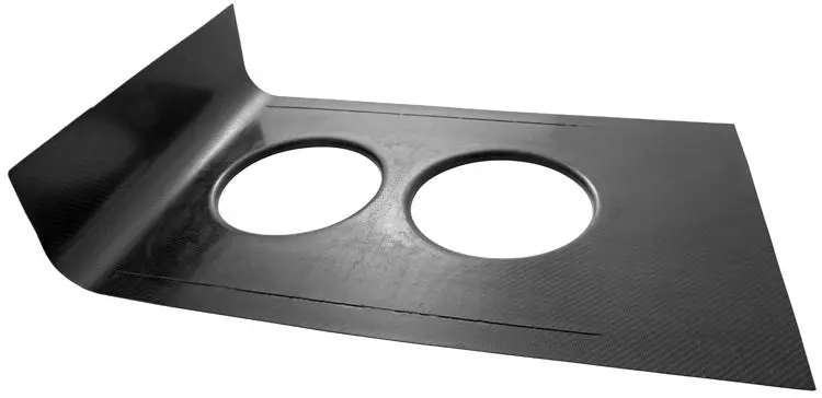100-8510 Carbon Fiber Hood Scoop Pan 1