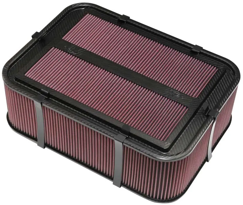 K&N - Custom Racing Assembly - Carbon Fiber; Air Box; Large, W/Base & Hardware (100-8567) 1