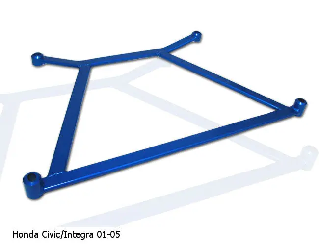 Honda Civic/Integra 01-05 Megan Racing Front H-Brace Blue 1
