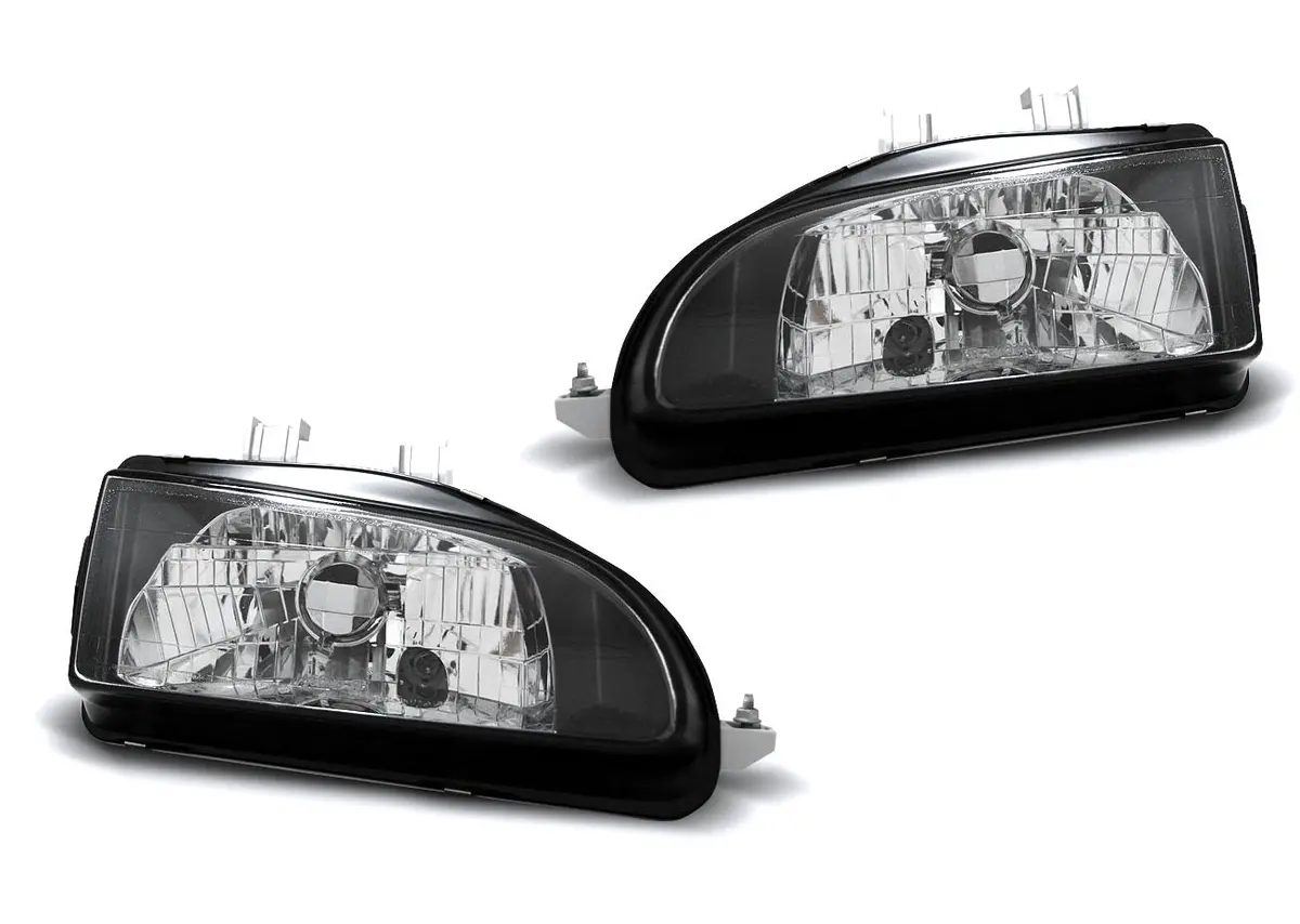 Honda Civic 92-95 Black Jdm Headlights [Depo] 1