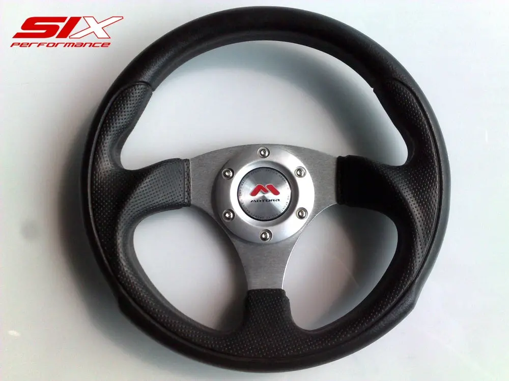 Six Motora Steering Wheel Sendai Black/Silver 29Cm 1