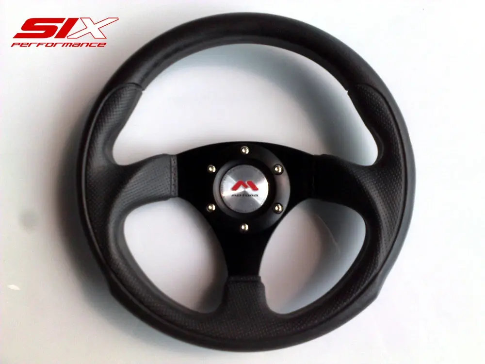Six Motora Steering Wheel Sendai Full Black 29Cm 1