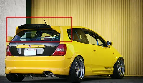 Honda Civic 01-05 3D (+ Type-R) Mugen Jdm Rear Spoiler 1