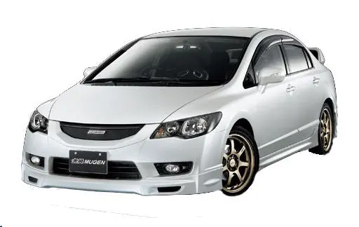 Honda Civic 4D/Hybrid 09+ Mugen Look Abs Front Lip [Six] 1