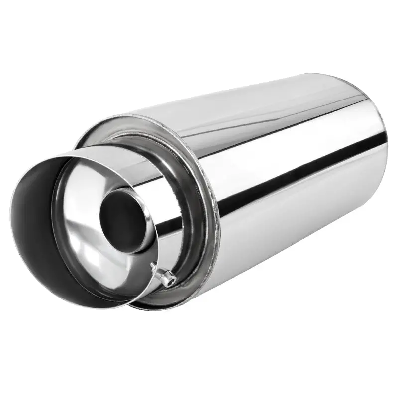 Universal Stainless Steel Muffler D1 Polished Tip [Six] 1