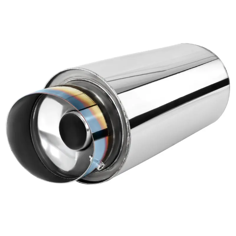 Universal Stainless Steel Muffler D1 Titanium Tip [Six] 1