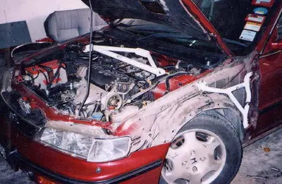 Honda Accord 94-97 2D Ultra-R 3-Point Front Upper Strutbar 1