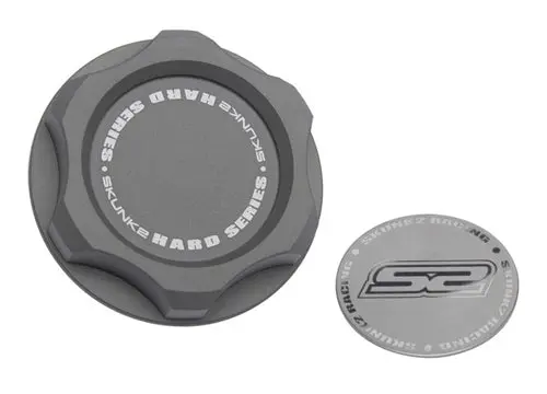 Universal (Honda) M33x2.8 Billet Oil Cap Gunmetal Skunk2 1