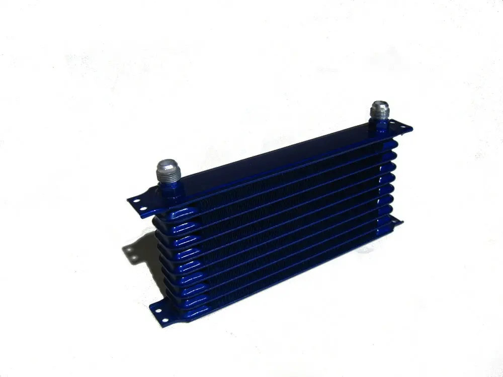 Universal Greddy Style Oil Cooler Blue 10 Rows 300*135*50Mm 1