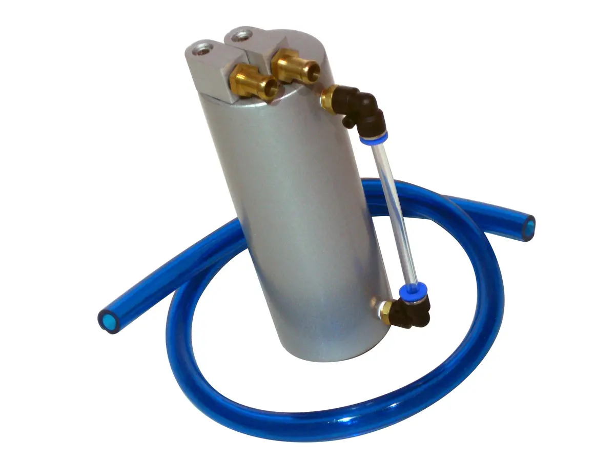 Universal Oil Catch Tank Round Small + Installation Material 1