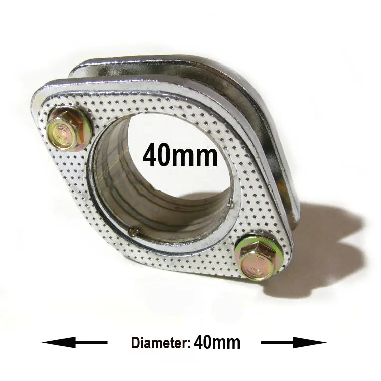Exhaust Adapter 2.5 Inch 40 Mm 2 Bolt (Universal) 1