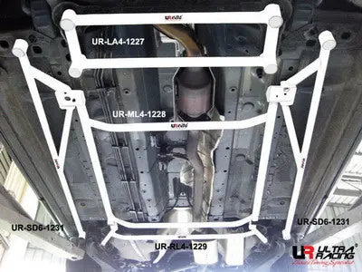 Nissan X Trail 2.0 08+ Ultraracing 4-Point Mid Lower Brace 1