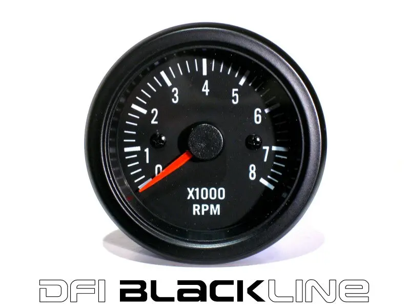 Dfi Blackline Universal Meter Gauge 52Mm - Rpm Tacho (8000) 1