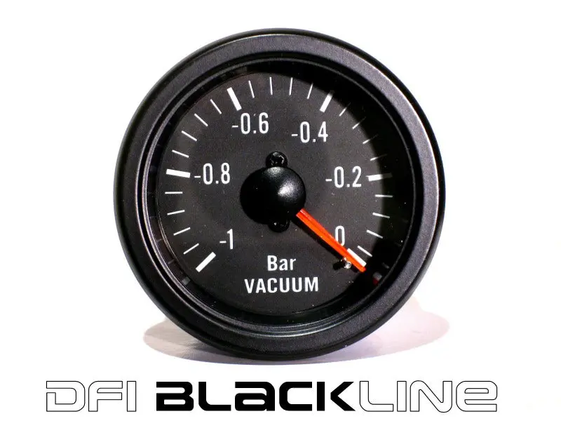 Dfi Blackline Universal Meter Gauge 52Mm - Vacuum (Bar) 1