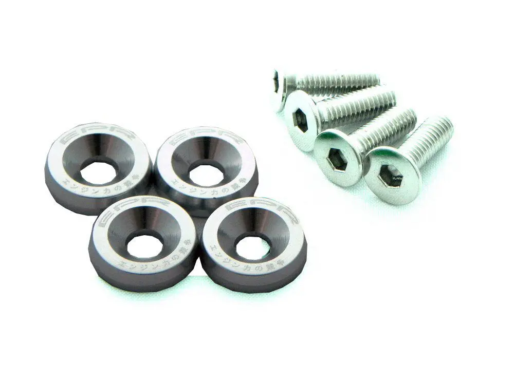 Universal Epr M6x20 Fenders Washers 4X Silver 1