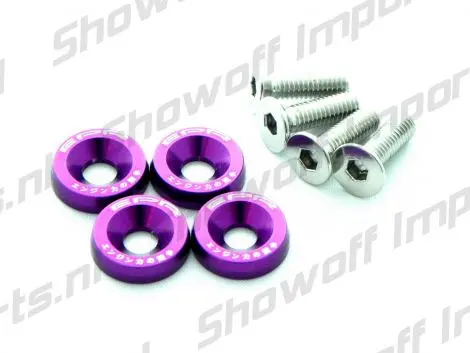 Universal Epr M6x20 Fenders Washers 4X Purple 1