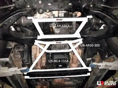 Toyota Land Cruiser 100 98-07 Ultra-R 4-Point Mid Lower Bar 1
