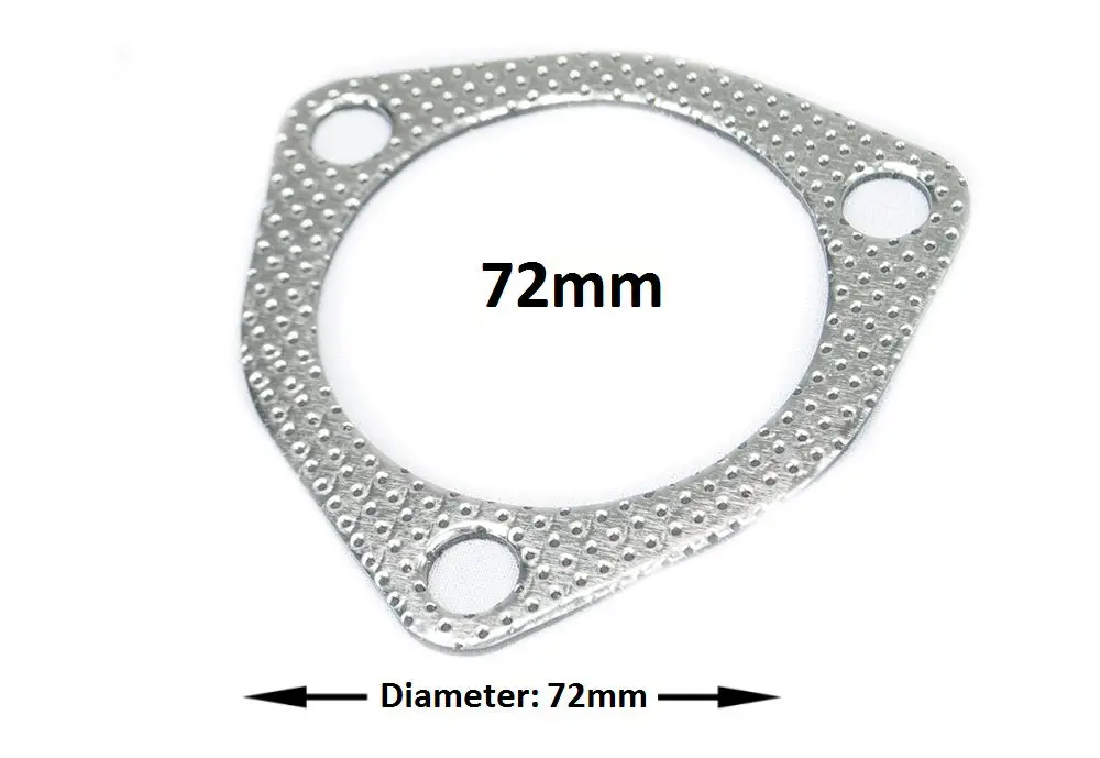 Universal 3 Hole Exhaust Gasket 72Mm 1