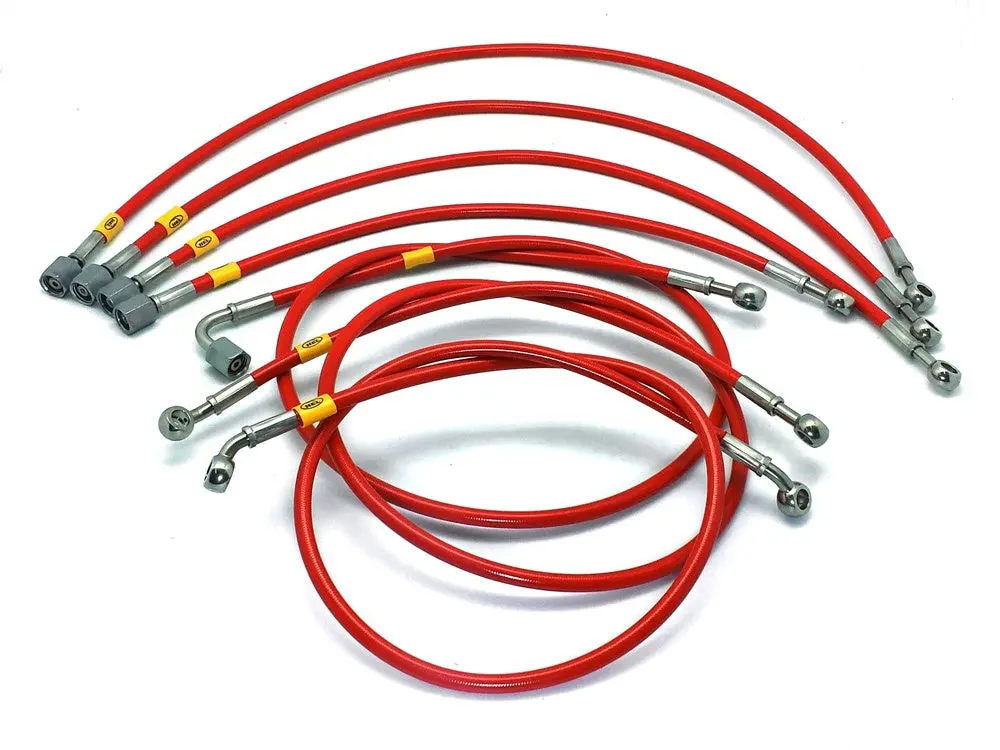 Vw Golf 2 Gti K-Jet 84-92 Braided Injector Hoses 7-Pc Hel 1