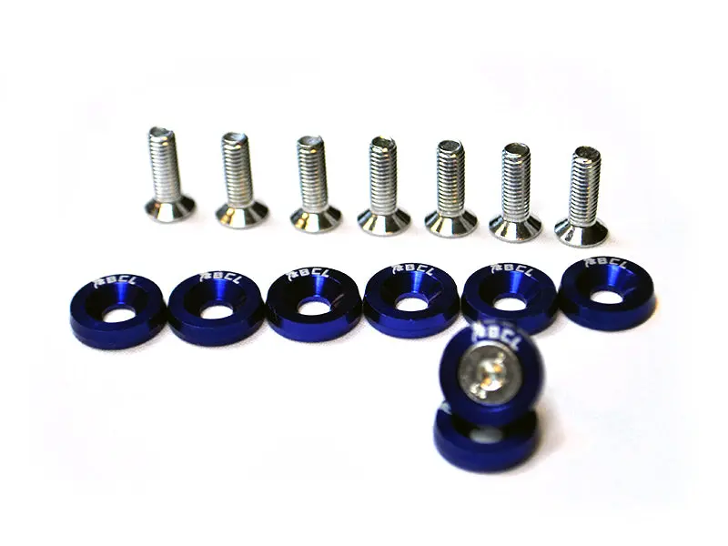 Universal M6x18 Fenders Washers Bcl Blue - Set Of 8 1