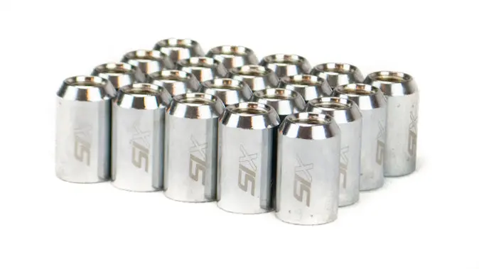 Six Performance Steel Lug Nuts 50Mm 12X1.25 Chrome V4 20X 1