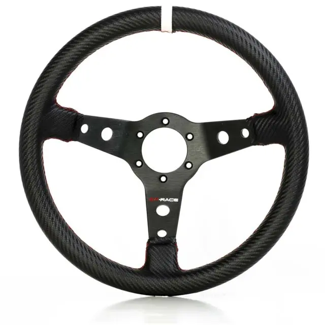 Gp-Race Steering Wheel S2000 Carbonlook 350Mm / 65Mm 1