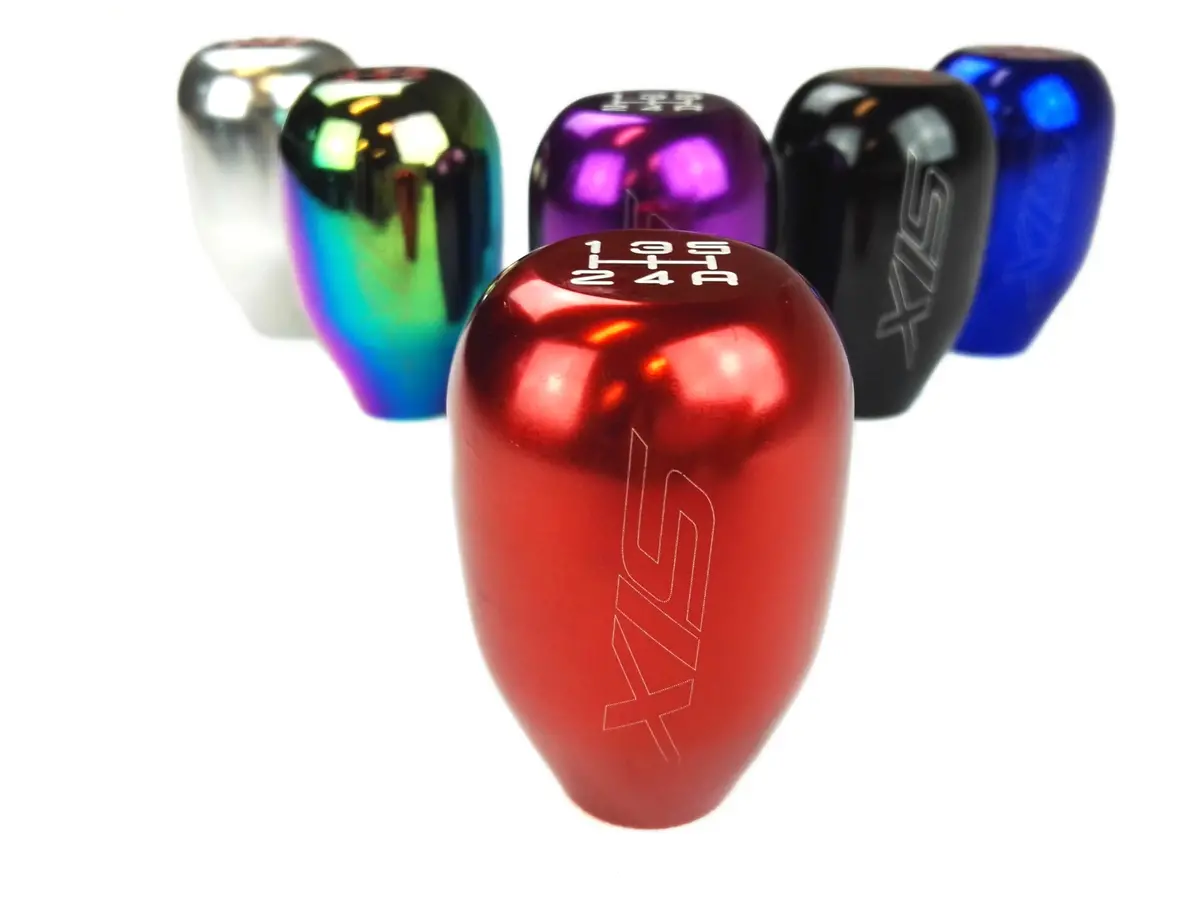 Universal (Honda) 5-Speed M10x1.5 Shift Knob Red [Six] 1