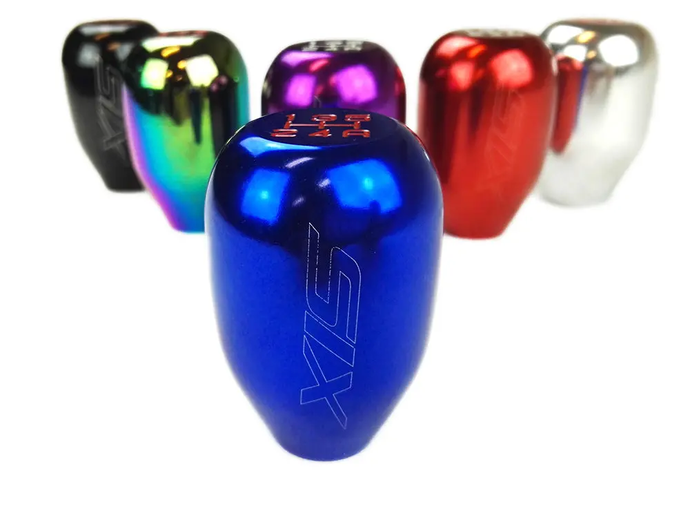 Universal (Honda) 5-Speed M10x1.5 Shift Knob Blue [Six] 1