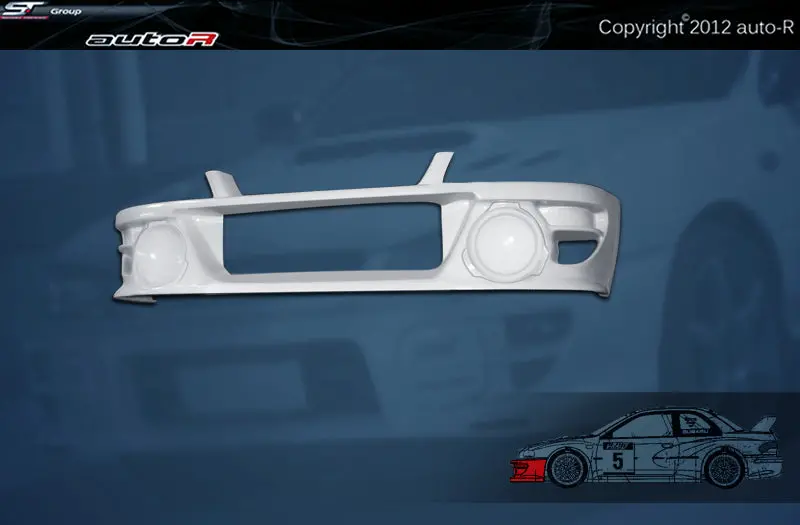 Subaru Impreza 92-00 2/4D 22B Look Wrc Front Bumper (Frp) 1