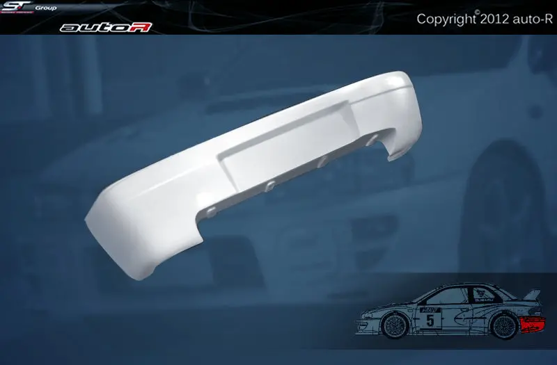 Subaru Impreza 92-00 2D 22B Look Wrc Rear Bumper (Frp) 1