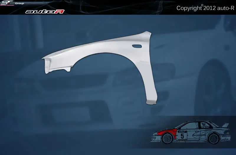 Subaru Impreza 92-00 2/4D 22B Look Wrc Front Fenders Set L+R 1