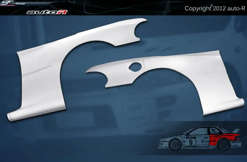 Subaru Impreza 92-00 2D Coupe 22B Look Wrc Rear Wheel Arches 1