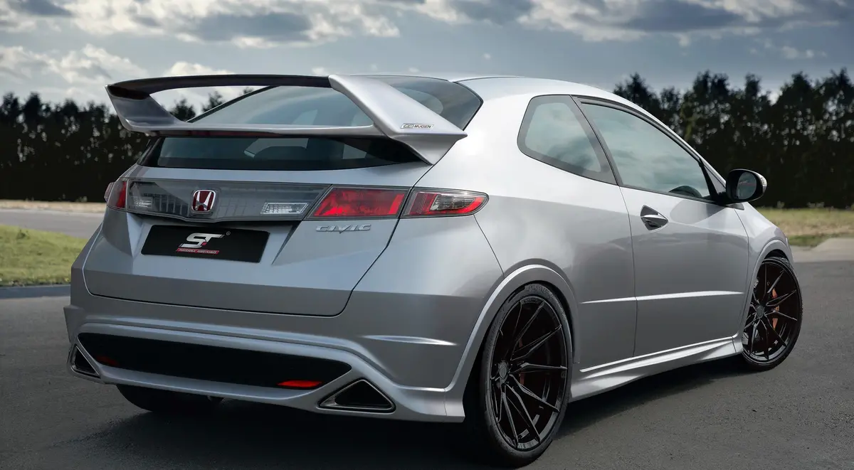 Honda Civic 06-11 Fk/Fn/Fn2 Hb Mugen Style Rear Spoiler 1