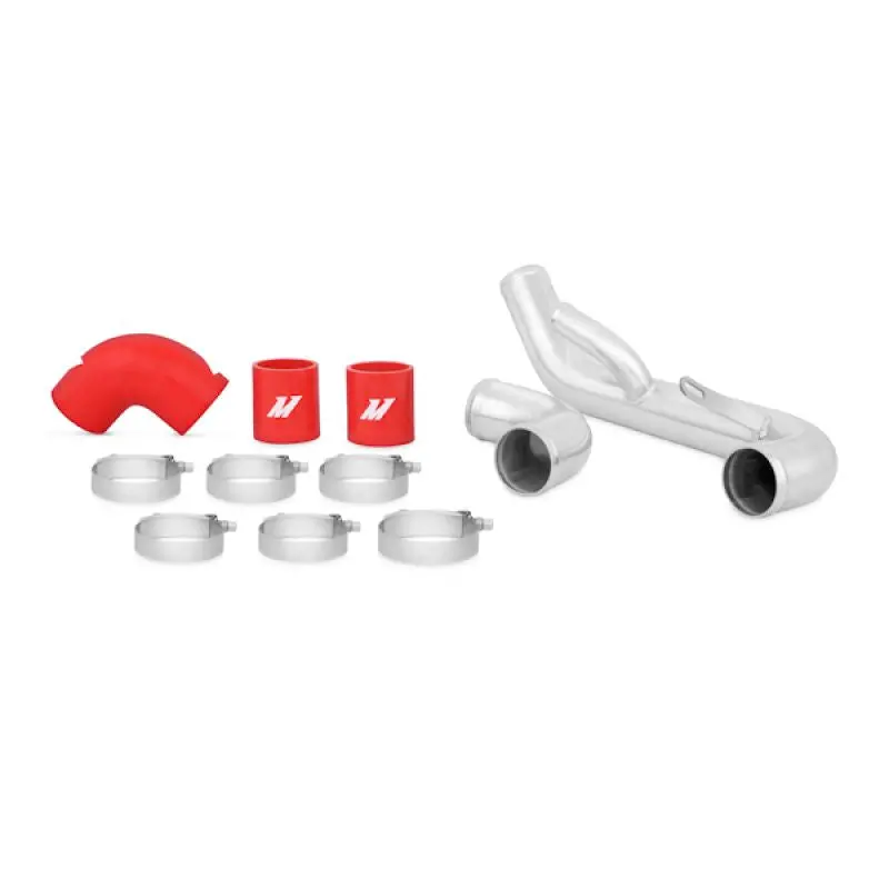 Mitsubishi Evo X Lower Intercooler Pipe Kit Red Mishimoto 1