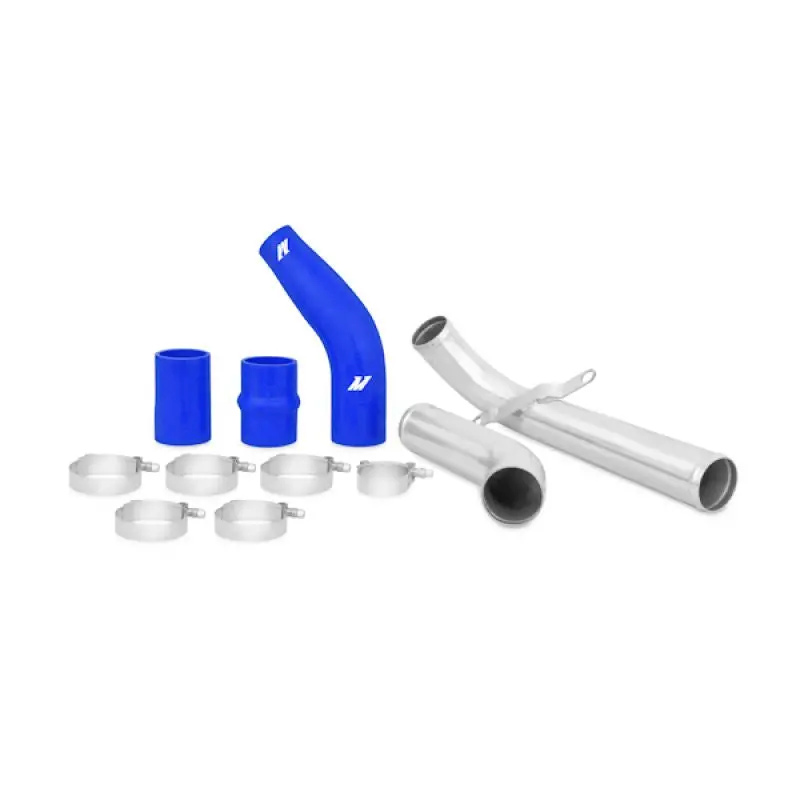 Mitsubishi Evo X Upper Intercooler Pipe Kit Blue Mishimoto 1