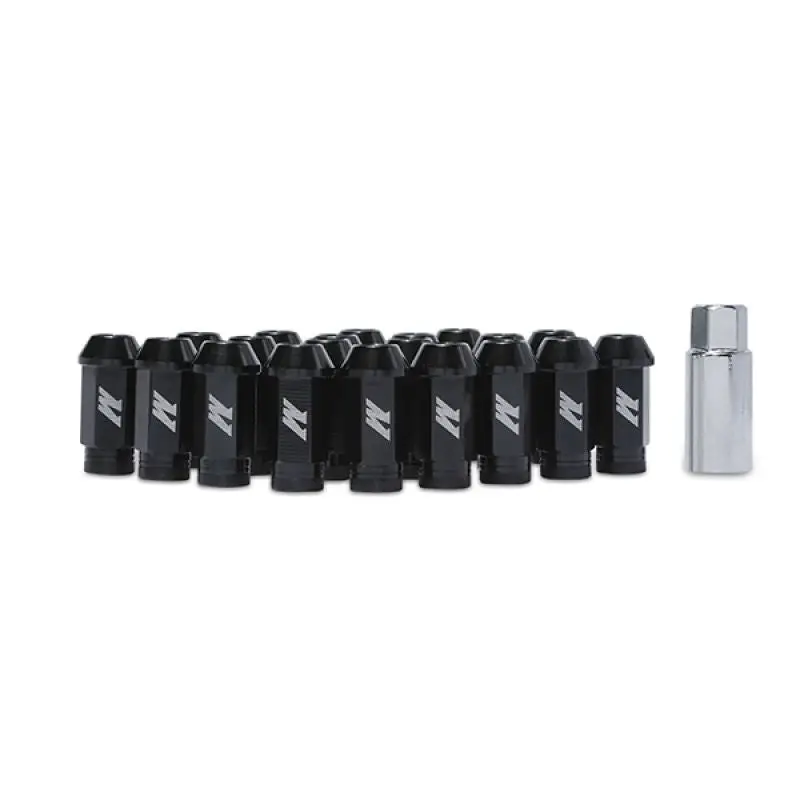 Mishimoto Aluminium Locking Lug Nuts M12 X 1.25 Black 1