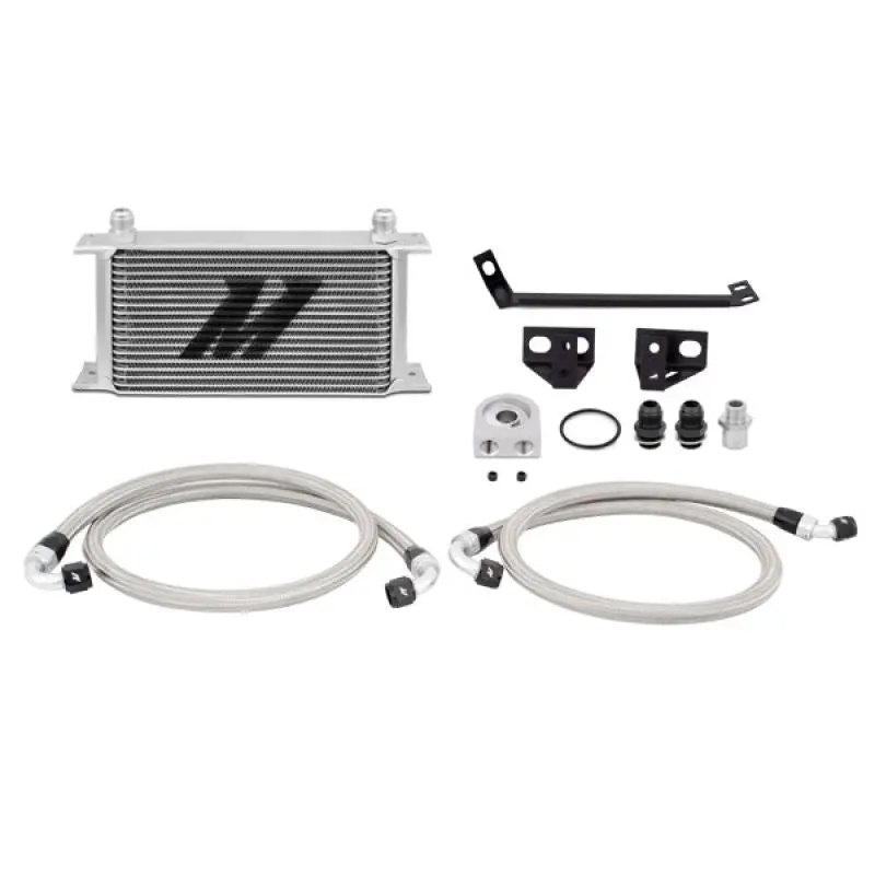 Ford Mustang 15+ Ecoboost Oil Cooler Kit Silver Mishimoto 1