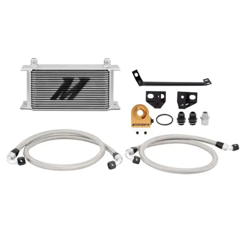 Ford Mustang 15+ Ecob. Thermost. Oil Cooler Silver Mishimoto 1