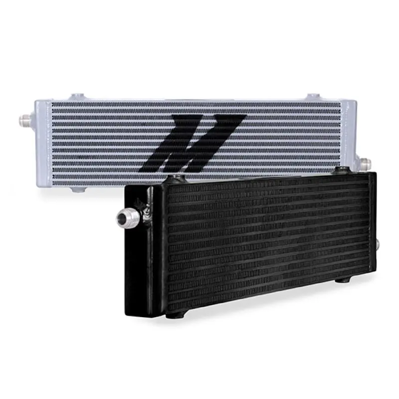 Cross Flow Bar & Plate Oil Cooler Large Silver Mishimoto 1