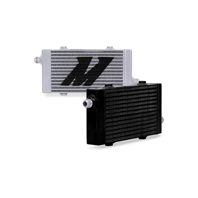 Cross Flow Bar & Plate Oil Cooler Small Black Mishimoto 1