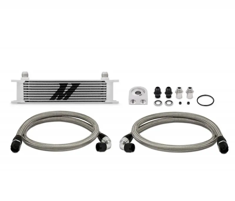 Universal Oil Cooler Kit 10 Row Silver Mishimoto 1