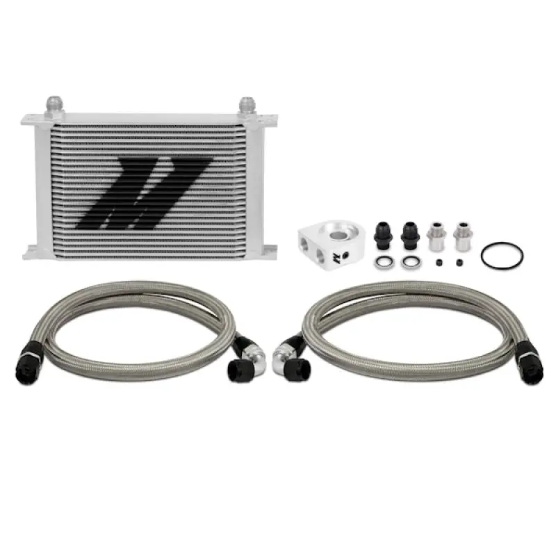 Universal Oil Cooler Kit 25 Row Silver Mishimoto 1