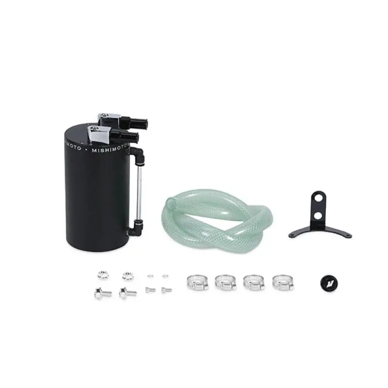 Universal Aluminum Oil Catch Can - Large Black Mishimoto 1