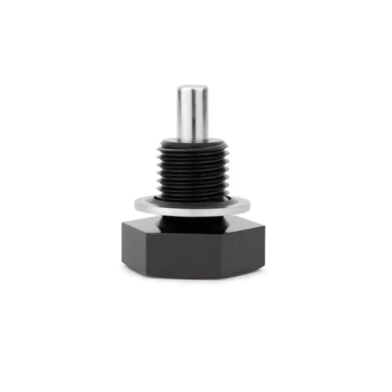 Universal Magnetic Oil Drain Plug M14 X 1.5 Black Mishimoto 1