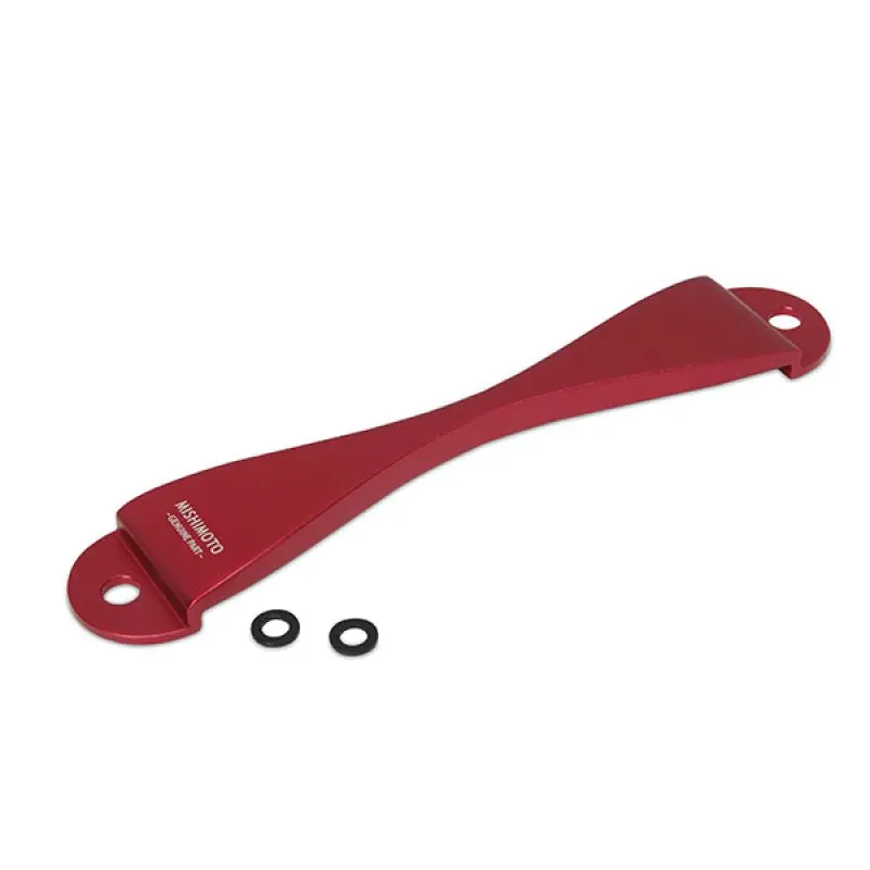 Mishimoto Subaru Universal Cnc Battery Tie-Down Red 1