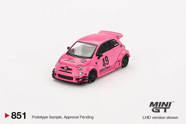 Mini Gt - 1/64 Fiat Abarth Abas Works Pink 1