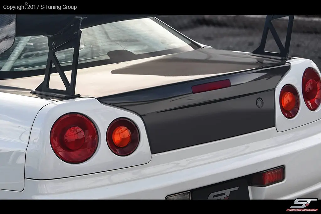 Nissan Skyline R34 Gtt/Gtr Frp Trunklid Lightweight-Oem 4Kg 1
