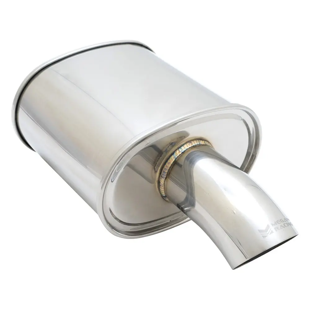 M-Fg 2.5 Inch Megan Racing Uni Muffler Curved 3.5 Ss Tip 1