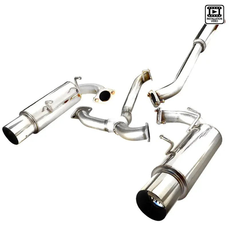 Toyota Gt86 / Subaru Brz Stainless Steel Catback System Six 1