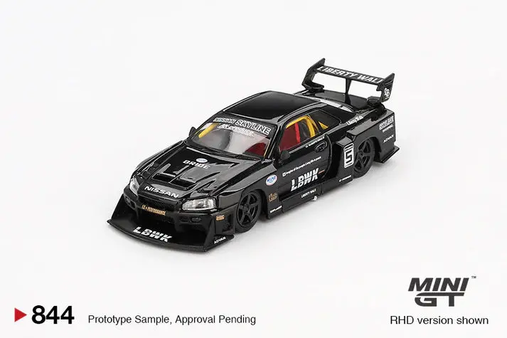 Mini Gt - 1/64  Nissan Er34 Black 1